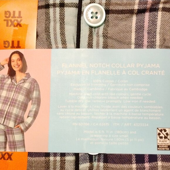 BEDHEAD Women's PAJAMAS 2PC NOTCH COLLAR SET Size xxl Teal - Picture 3 of 4